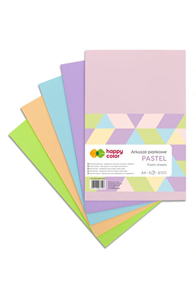 Other Foi de spumă pastelate A4 5 culori / 5 foi / Happy Color HA-7230-2030-PAS