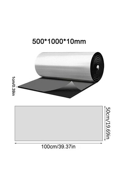Choice3 10MM Car Sound Insulation Mat Self-Adhesive Roof Noise Deadener Water...