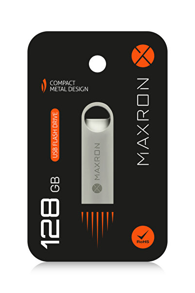 Maxron 128 GB Flash Bellek Metal Gövde Ömür Boyu Garantili Güvenli Usb Bellek Data Traveler