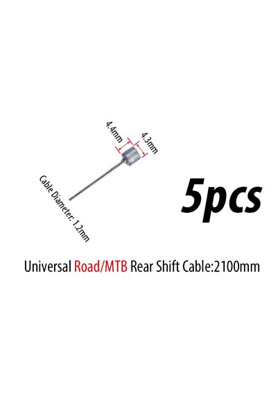 Choice 5 قطع - خط فرامل الدراجة الخلفية 10 قطع كابل فرامل الدراجة الجبلية على...