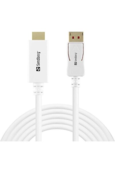 Sandberg كابل DisplayPort إلى HDMI 1.4 بدقة 4K60Hz بطول 2 متر -