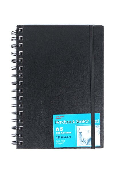 Bukela دفتر رسم DK ART A5 غلاف مقوى أسود