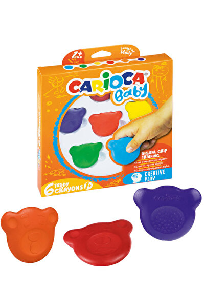 Other Carioca Misiaki BABY crayons for children 1+, 6 colors (42956)