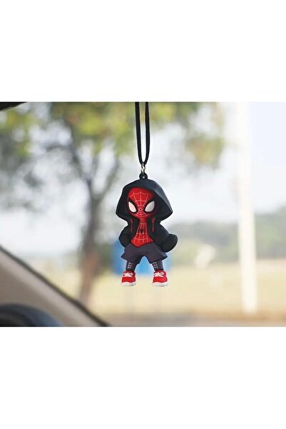 est-co زخرفة مرآة الرؤية الخلفية ثلاثية الأبعاد على شكل سبايدر مان، زينة داخل...