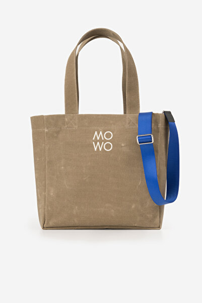 MOWO Mumlu Canvas Midi Tote Bag Kadın Çantası HONEY MUSTARD