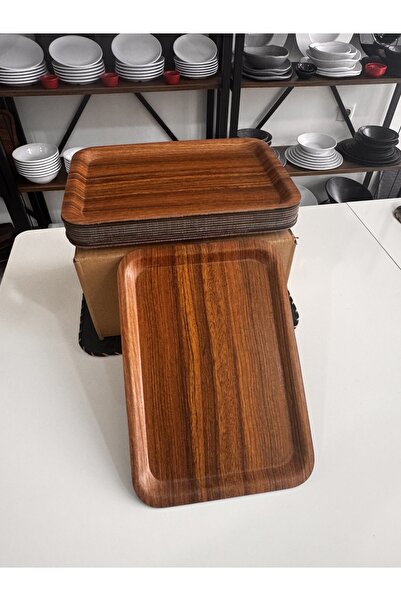 BARITCIOGLU Wooden Non-Slip Tray 5 Pieces 34 X 24 cm