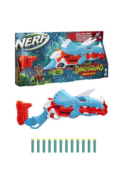 Nerf Dinosquad Blaster - Tricerablast, 12 săgeți din spumă