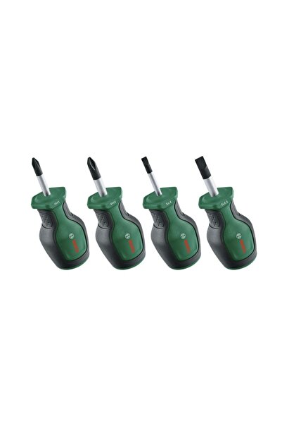 Bosch 4 Parça Topaç Kısa Tornavida Seti 1600A032UJ