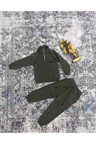 ENN CLOTHIGN CLUB Boy's 3 Thread Ş Fleece-Lined Tracksuit Set 5-12 Years Old (Premium Series)