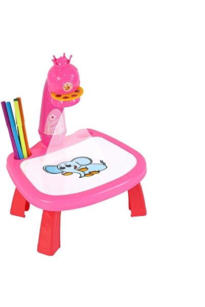 dalimag Masă de desen educațională Pitikot cu proiector, 3 discuri (21 de șab...