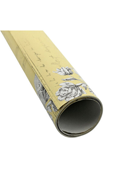 REX Retro mandoline gift wrapping paper cream