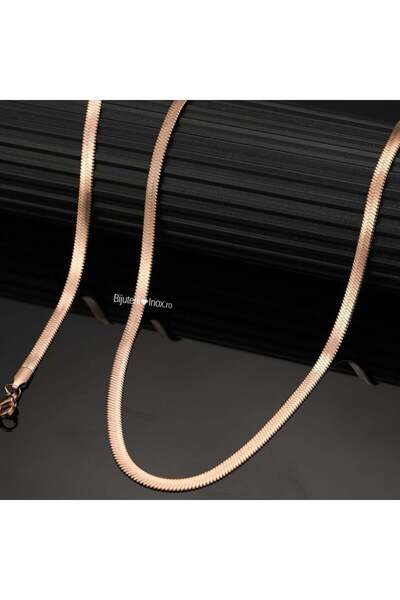 KEVSA Jewelry Colier din oțel inoxidabil cu lanț tip șarpe -ROSE- LPD1078 - 4mm