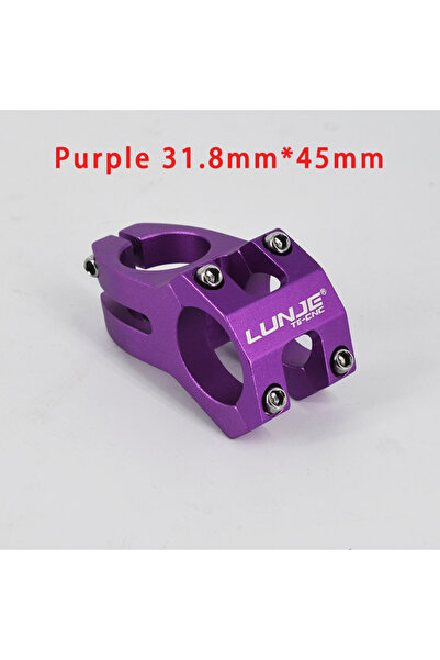 Choice 31.8mm-purple LUNJE MTB Stem 25.4/31.8x45 High-strength Short Handleba...
