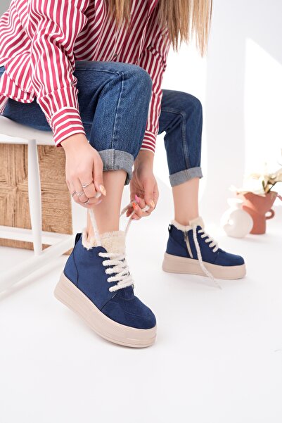 Madam Tarz FRM-034 Kürklü Fermuar Detay Bot