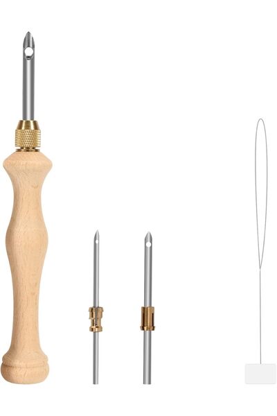 EleganTShoP Ahşap Punch Panç İğne Seti P9W