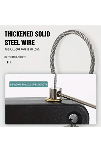 Generic جهاز إغلاق أوتوماتيكي للأبواب، مع رفرف وحبل مجانيين، جهاز إغلاق قابل للتعديل بدون حفر وعازل للصوت