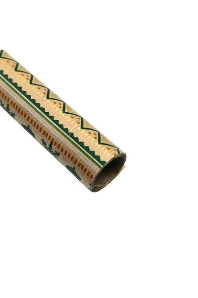 REX Hârtie kraft pentru împachetat cadouri, baloane dansante și linii zig-zag, 200x70 cm