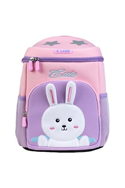 Granst Stag Ghiozdan pentru grădiniță, model roz liliac, iepuraș