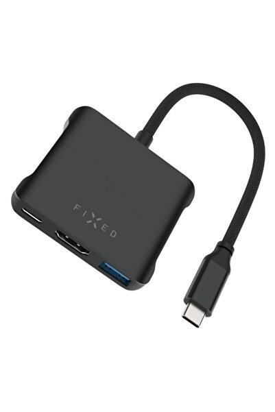 dalip Hub USB-C 5-în-1, 2x USB-C, 2x USB-A, HDMI, porturi fixe cvadruplu, FIX...