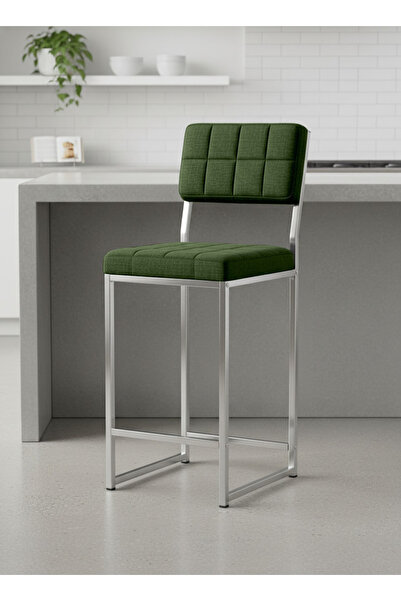 Armens Life Mobilya, Lojistik & Elektronik Ticaret Bar Sandalyesi Krom Kaplama Ada Mutfak Sandalyesi Bar Taburesi Mutfak Sandalyesi 65 Cm