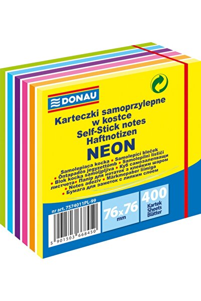 Other Caiet autoadeziv Donau 76x76mm /400k/ 6 culori neon-pastel 7574011PL-99