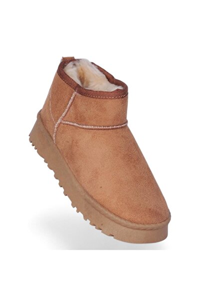 Skuaıter حذاء ريدا تابا النسائي المسطح المبطن بالفرو