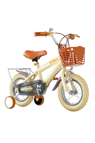 KidLe دراجة للأطفال مقاس 14 بوصة مع مقعد خلفي للراكب ومقعد قابل للتعديل، دراجة للأولاد والبنات