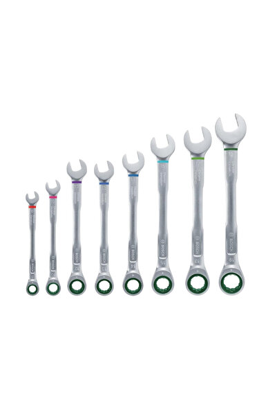 Bosch 8-19 mm Cırcırlı Kombine Anahtar Seti 8 Parça 1600A027PS