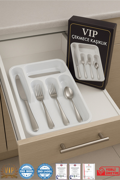 Vip Home Concept Market Ürünleri Drawer Inside Spoon Holder, Organizer, Organ...