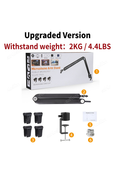 Choice1 Upgraded version Adjustable Metal Microphone Stand for Gaming Streami...