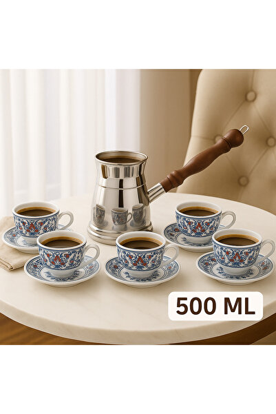 ALSAIF وعاء من الفولاذ المقاوم للصدأ بمقبض خشبي أنيق