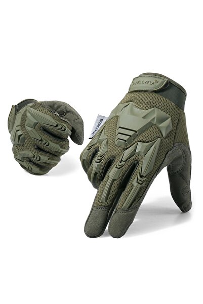 Choice قفازات تكتيكية خارجية خضراء مموهة، قفازات ركوب الدراجات، رياضة المشي ل...