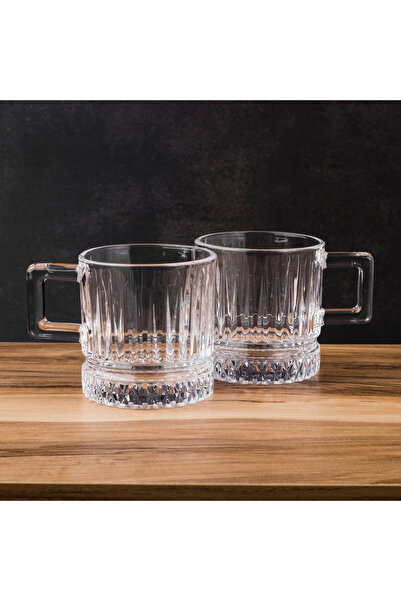 Blinkmax ✨ Glass cups set - 6 pieces (8 cm - capacity 180 ml) Modern luxury design 🥂