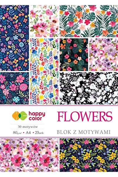Other Bloc de flori A4 25 motive /15 coli/ Happy Color 80g/m2