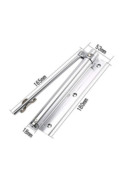Ecuy Adjustable Door Hydraulic Automatic Closing Spring Door Closer Apparatus Easy Installation Stainless Steel