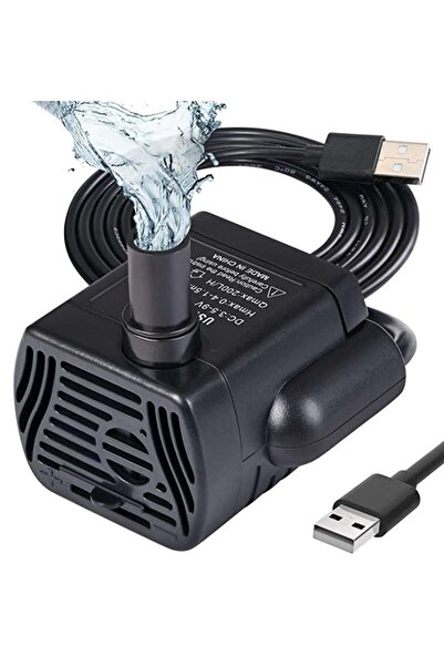 JOYZZZ Submersible Mini Ultra-Quiet Fountain Water Pump for Pet Fountain Aqua...