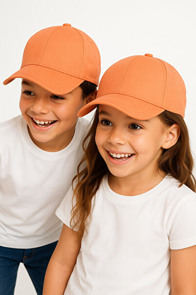 CapZone Orange Children's Hat 6-12 Years |   Girls and Boys Sports Hat |   Cotton Casual Hat