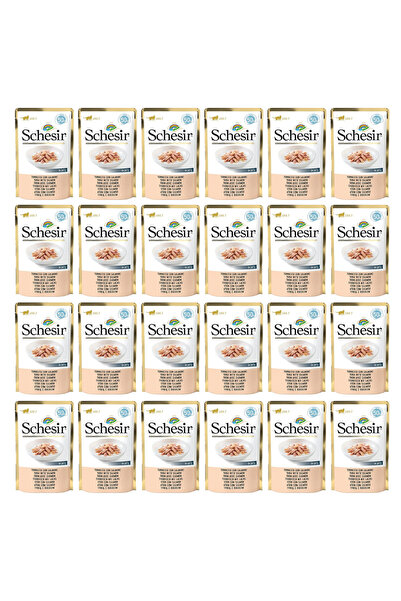 Other SCHESIR Pliculeț de hrană umedă pentru pisici cu ton și somon, 24x50g