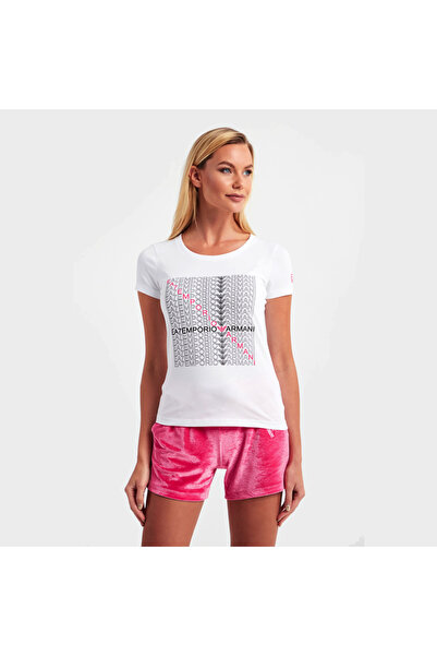 EA7 Tricou W Tee SS RN Logo Box Crossover