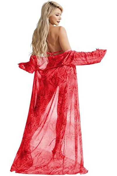 Margoun Threepiece Digital Printing Beach Blouse Swimsuit M3109