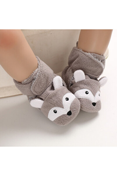 BebeNou Grey Booties - Raccoon LIB220-6-sa4