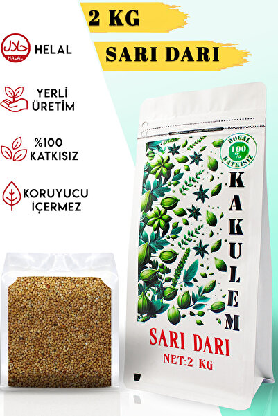 Kakulem SERTİFİKALI Tozsuz A Kalite Sarı Darı 2 KG