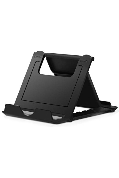 Choice حامل هاتف على الطاولة باللون الأسود قابل للتعديل لسطح المكتب لأجهزة iP...