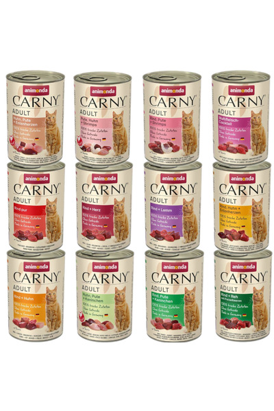 Other ANIMONDA Carny Adult Mix set hrană umedă pentru pisici 12 arome 24x400g