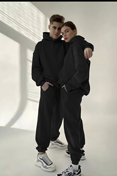 YAKAMEL طقم رياضي كبير الحجم للجنسين مكون من 3 خيوط (فردي)