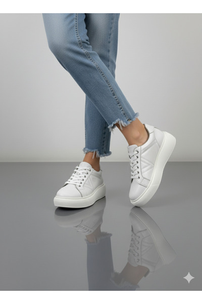 ZİYMO Γυναικεία αθλητικά παπούτσια από γνήσιο δέρμα