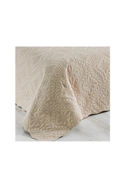 Örtüm Односпальне покривало з капітоне, однотонне, просте і стильне (175 x 250 см)