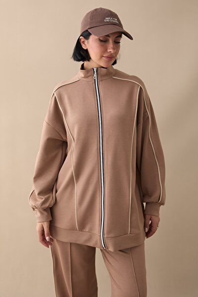 InStyle Двоєдний комплект з молочним кавовим кольором та подвійною блискавкою