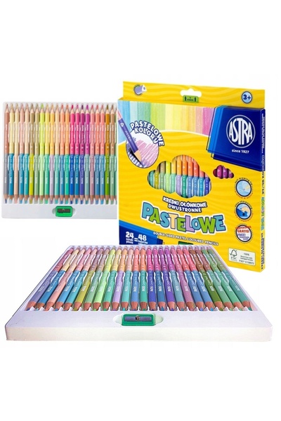 Other Creioane pastel Astra cu două fețe, 24 buc = 48 de culori, 312120005