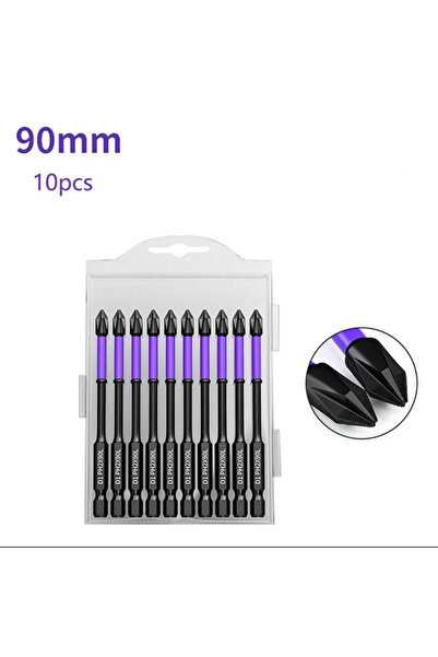 Choice6 10pcs 90mm Impact Screwdriver Bit Set PH2 Magnetic Batch Head Electri...
